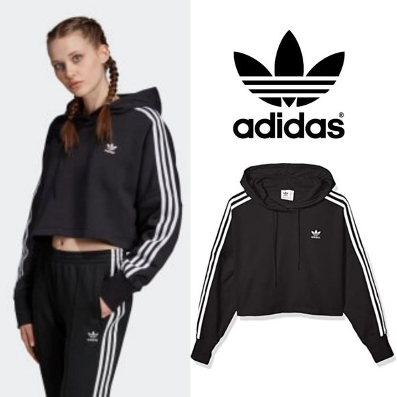 ADIDAS Crop Hoodie - Picture 1 of 3